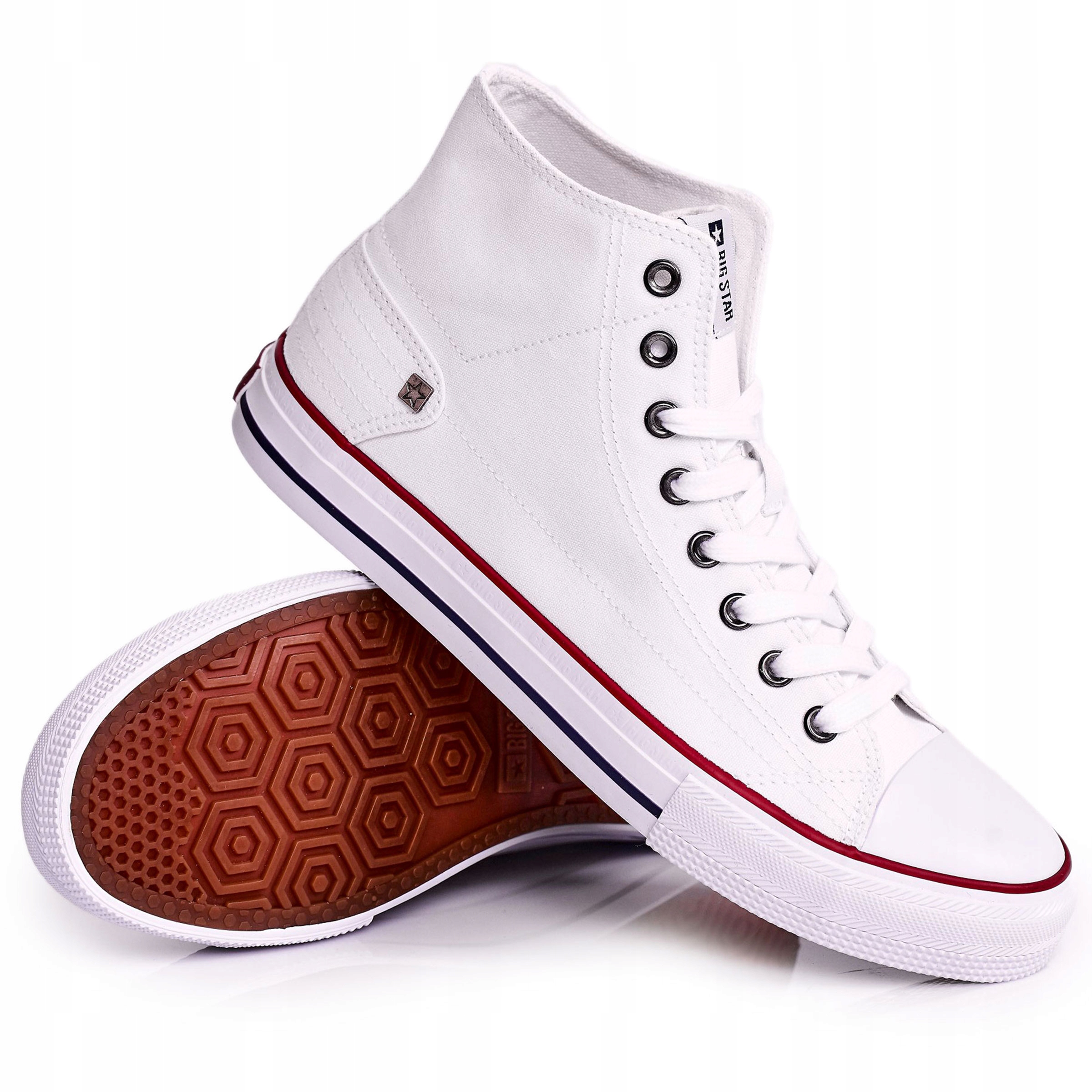

Męskie Wysokie Trampki Big Star Białe 43