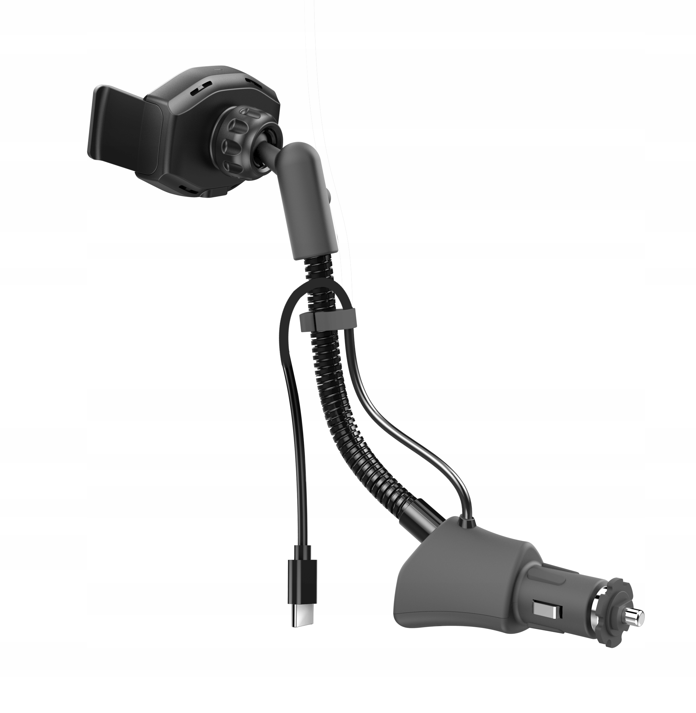 UCHWYT SAMOCHODOWY Z ŁADOWARKĄ INDUKCYJNĄ 15W USB EAN 5902659172327