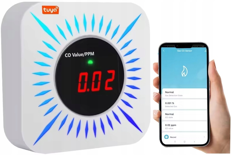 Senzor Detektoru Plynu Oxidu Uhelnatého Ppm WiFi Tuya Smart S-GT1