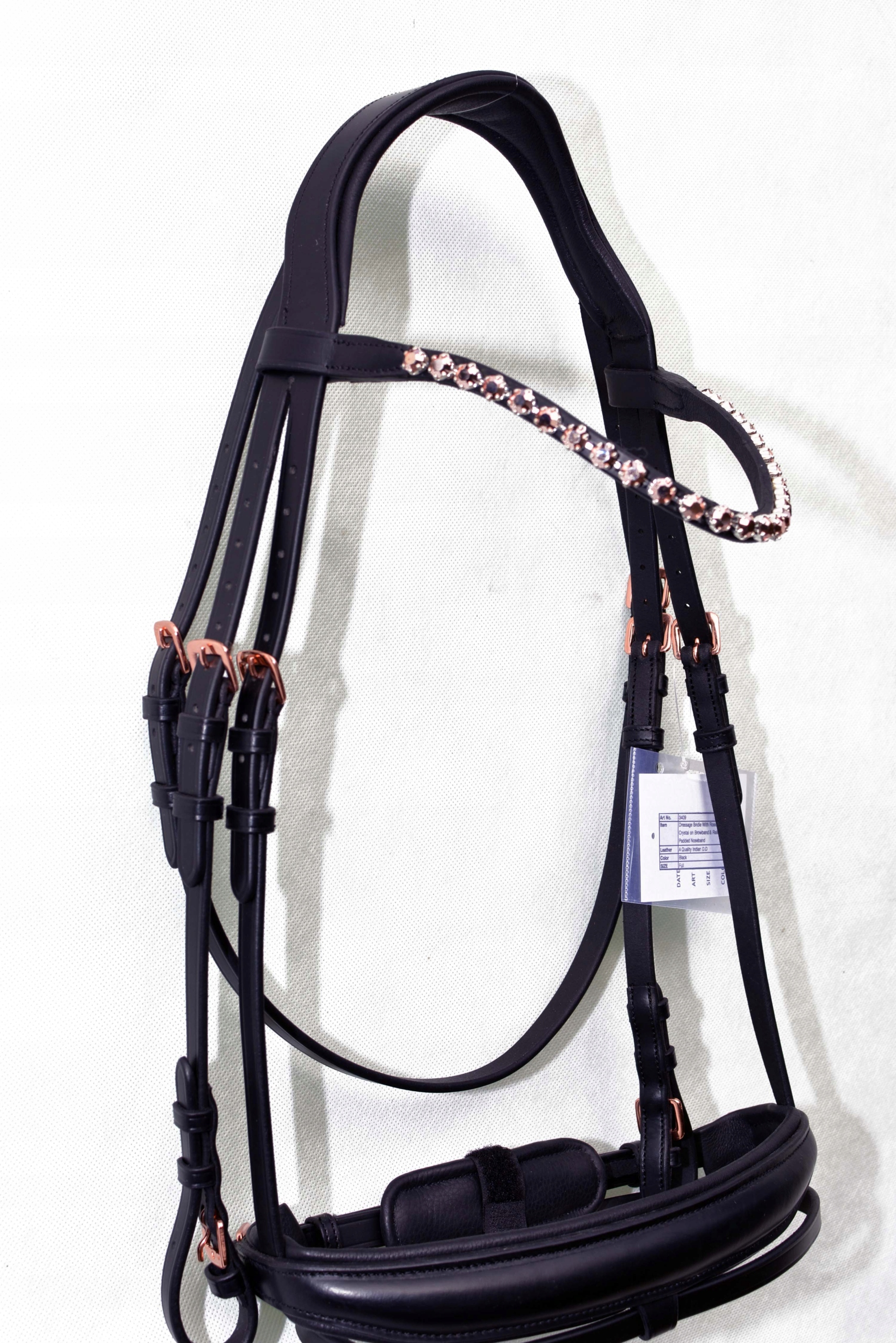 Ogłowie Anatomiczne Profilowane Skóra Premium Roz. Full