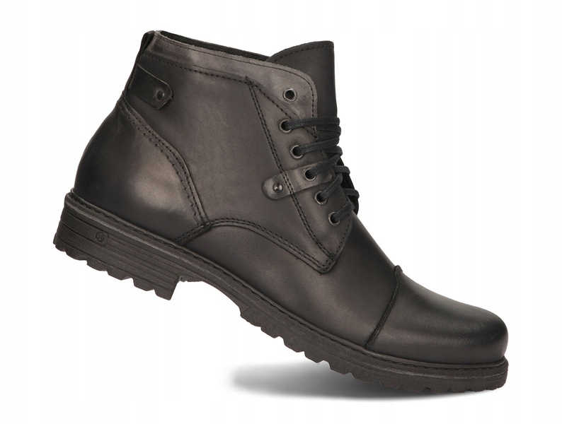 TRZEWIKI ZIMOWE BUTY POLSKIE SKÓRA C15S CZARNY 41 Długość wkładki 27.5 cm