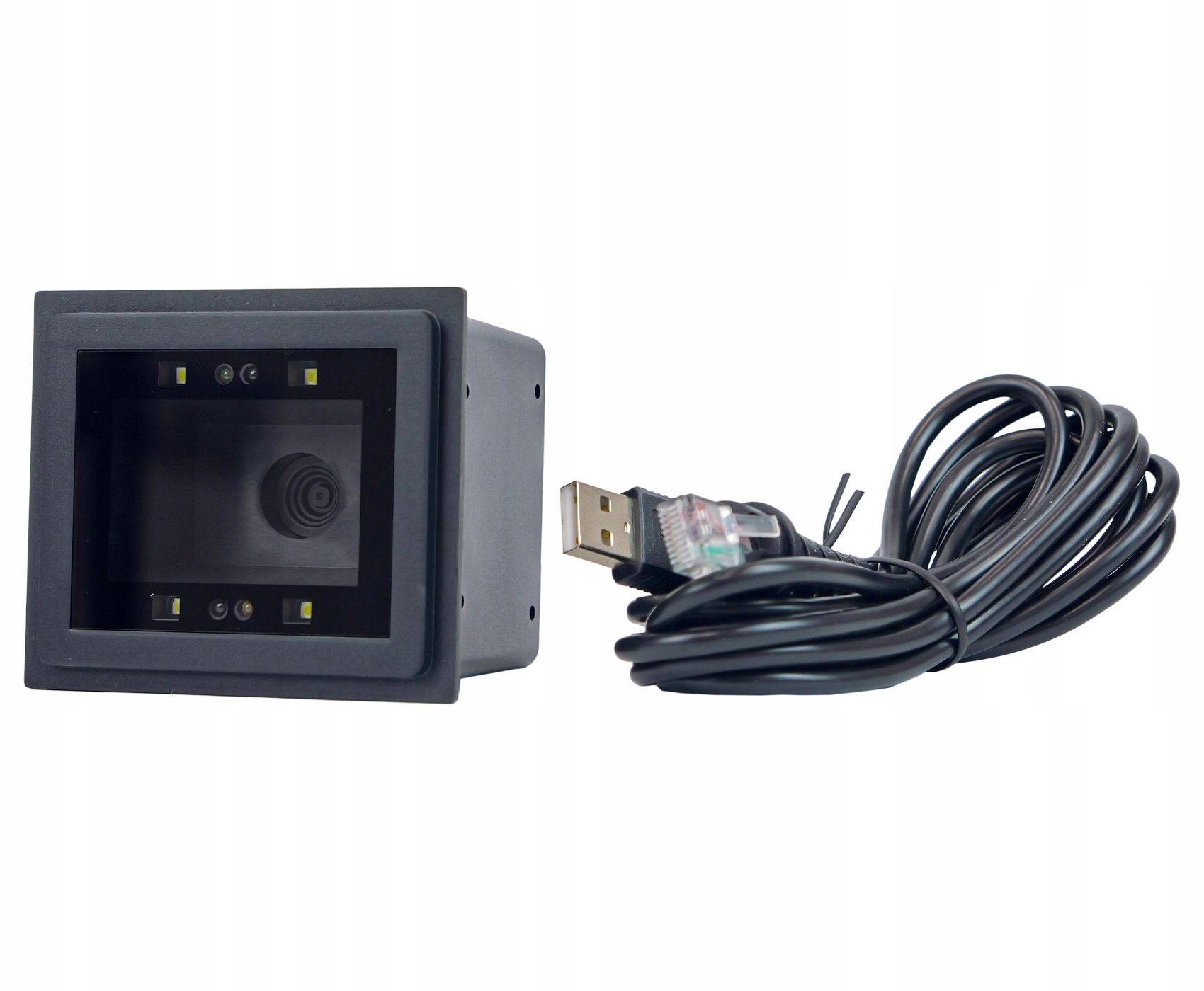 CZYTNIK KODÓW QR stacjonarny automatyczny USB skan z LCD przewodowy Prędkość odczytu 200 skanów/s