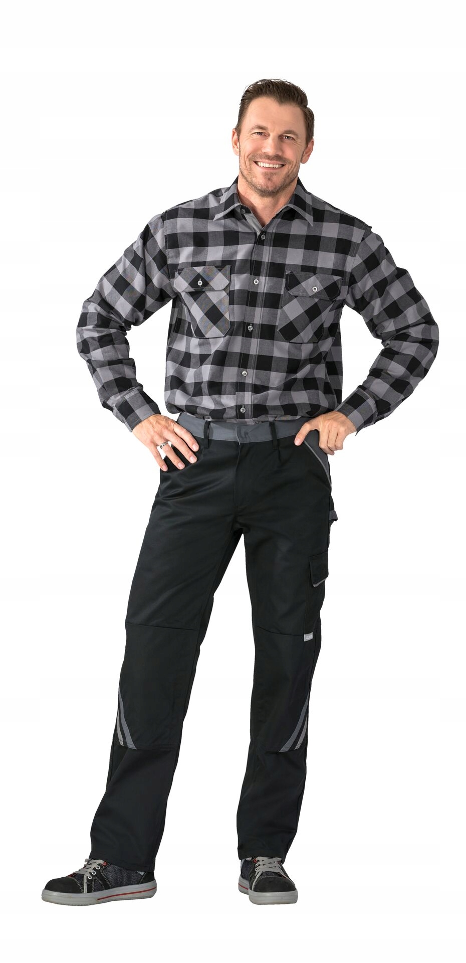 Męskie spodnie do pasa robocze Planam Highline r54