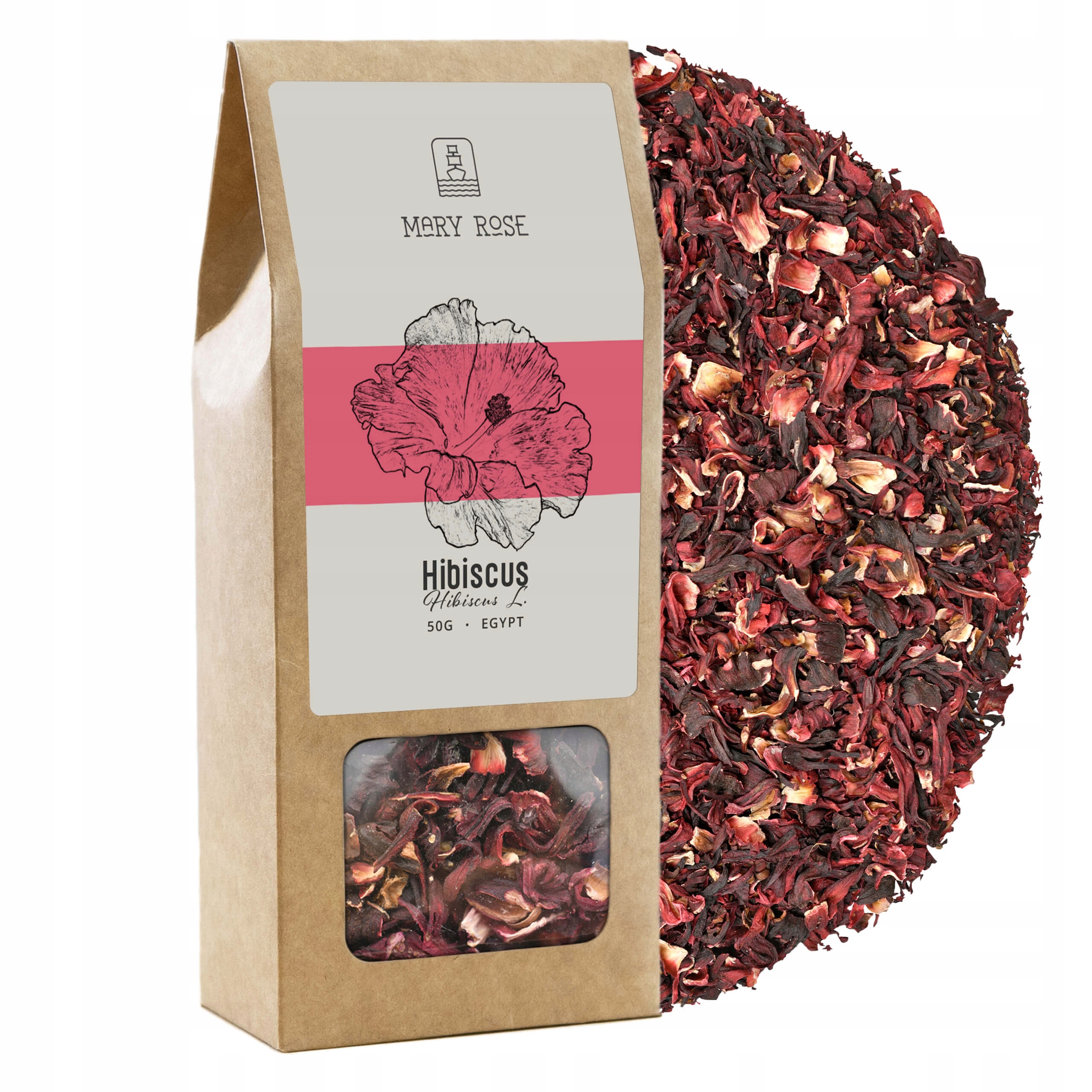 Levně Mary Rose – Hibiskus – Súdánská malva (vločky) 50 g
