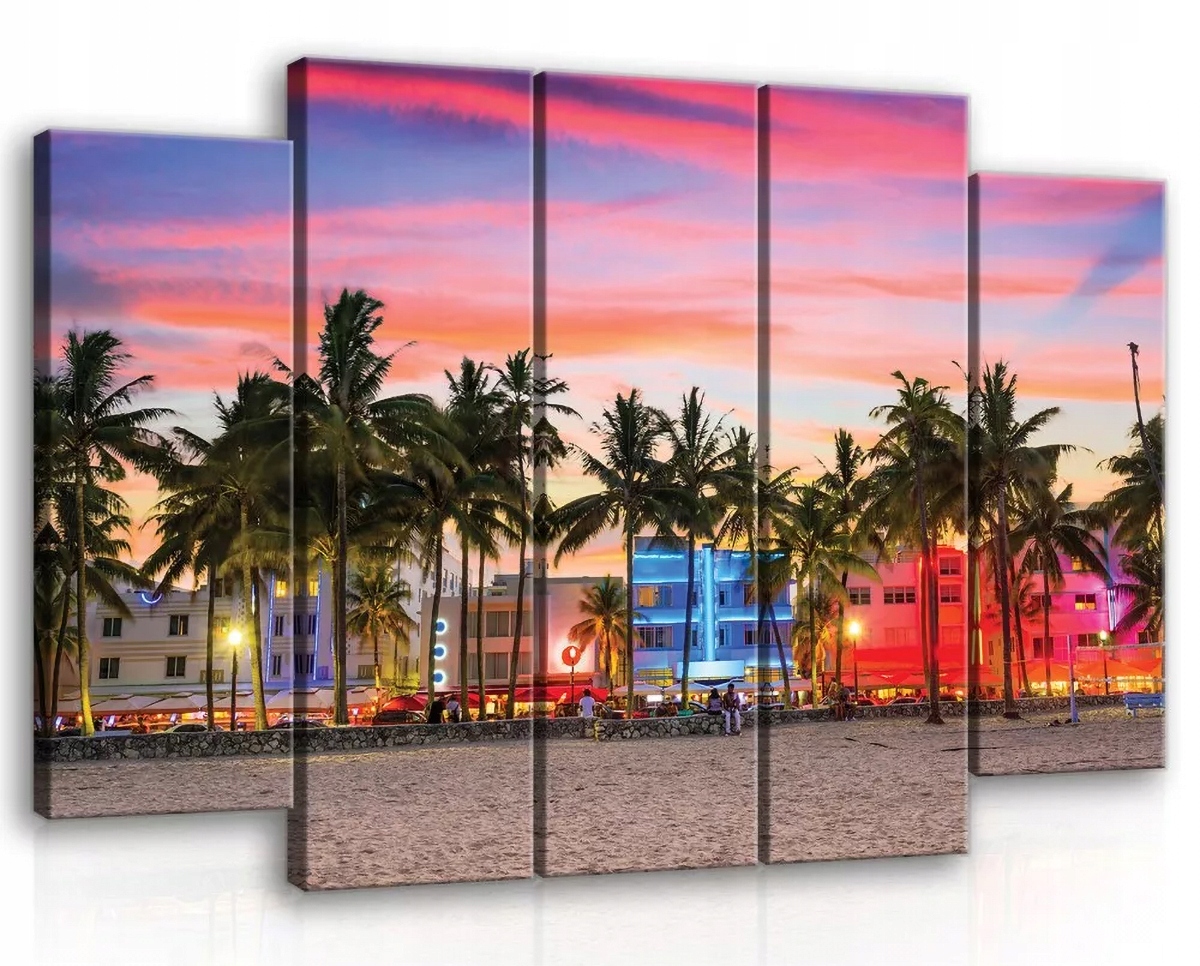 Obraz Na Plátne Canvas 150x100 Miami Beach Pohľad