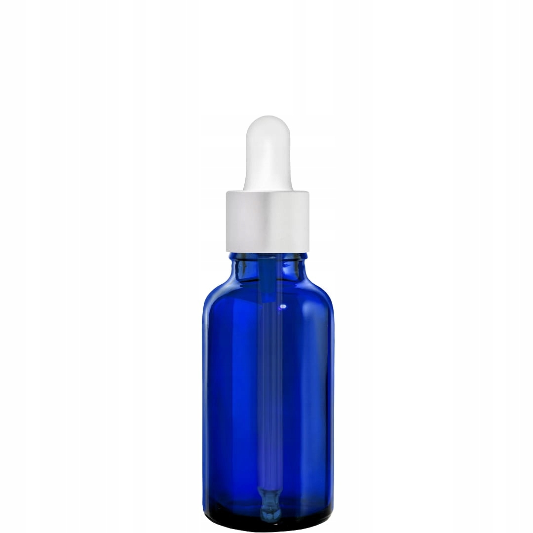 

Butelka Szklana Niebieska 30ML Z Pipetą Srebrną