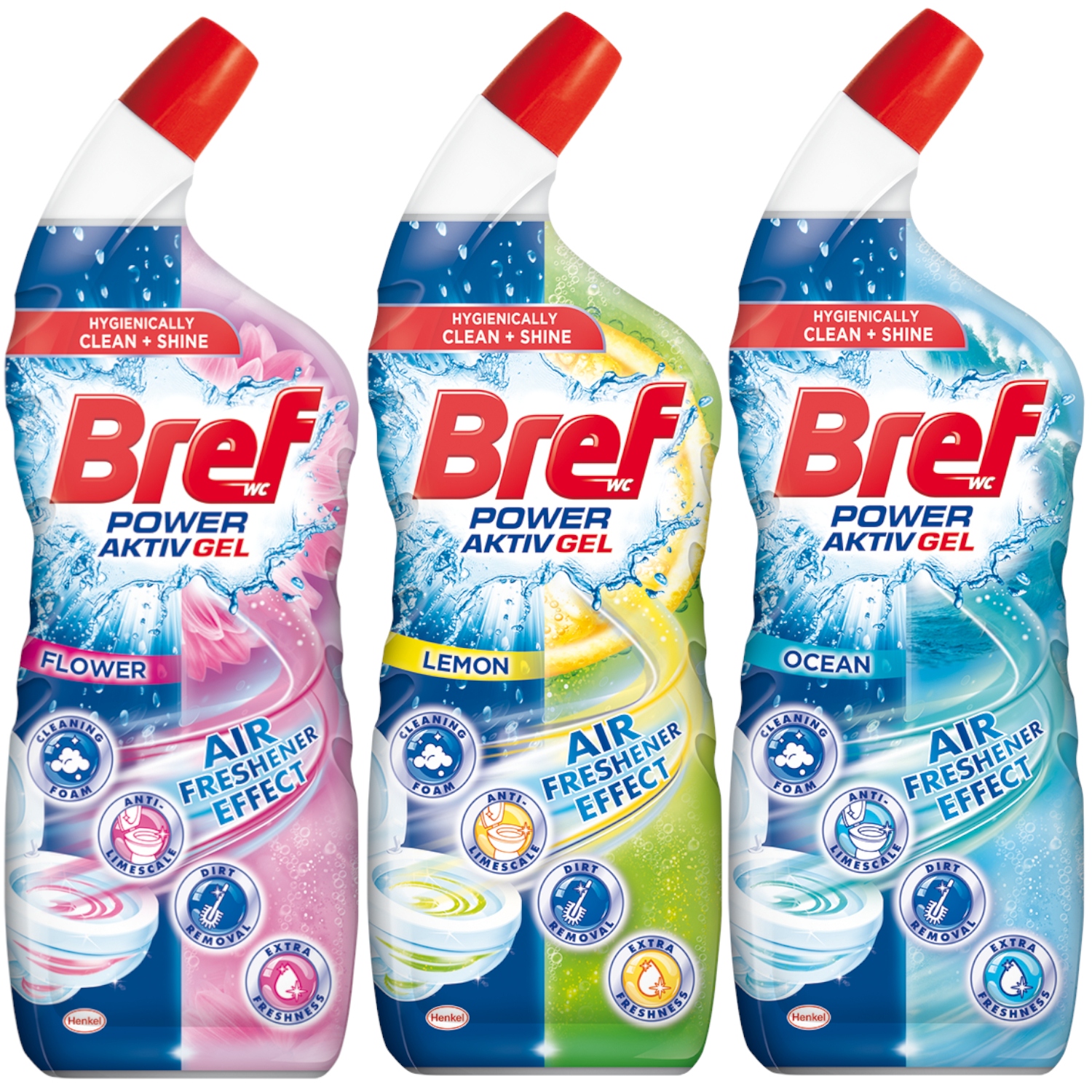 

Bref Hygiene Żel do Wc Czystość 3 Różne 3x 700ml