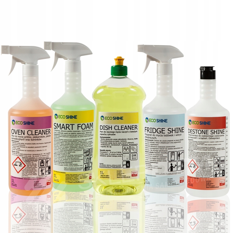 Levně Ecoshine kompletní sada na mytí kuchyně 5x1L