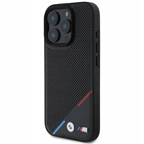 Perforovaný Pouzdro Bmw M Tricolor Line pro MagSafe pro iPhone 16 Pro