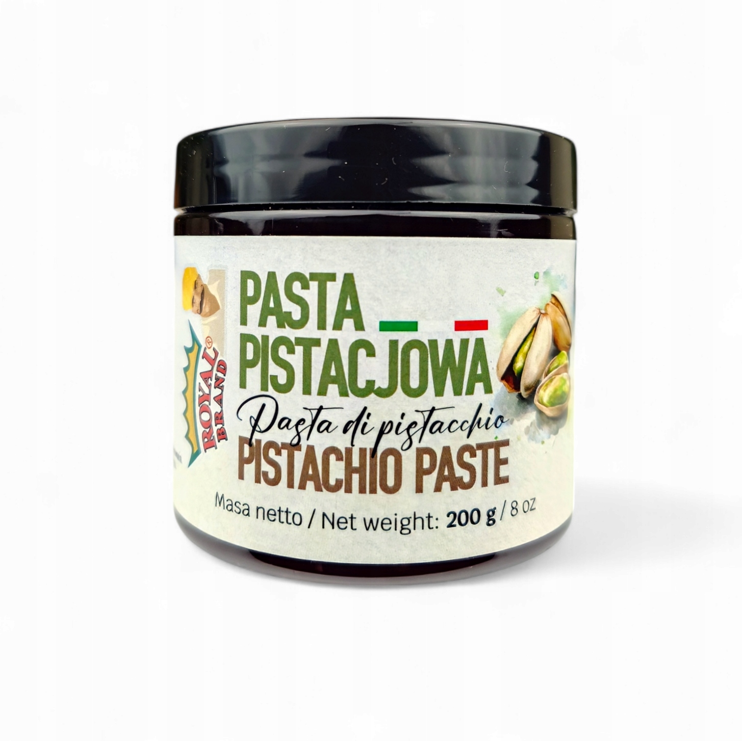 Italská sicilská pistáciová pasta, čerstvá, přírodní pistácie, 100 % 200 g