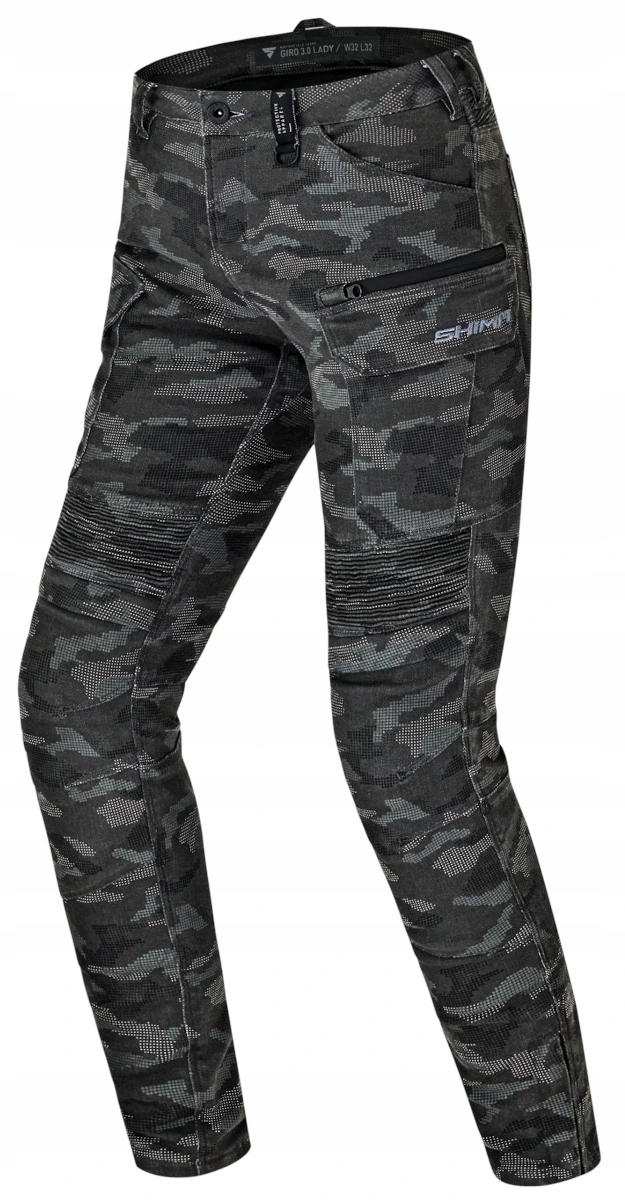 Džínsy Shima Giro 3.0 Lady Camo Dámske Motocyklové Nohavice