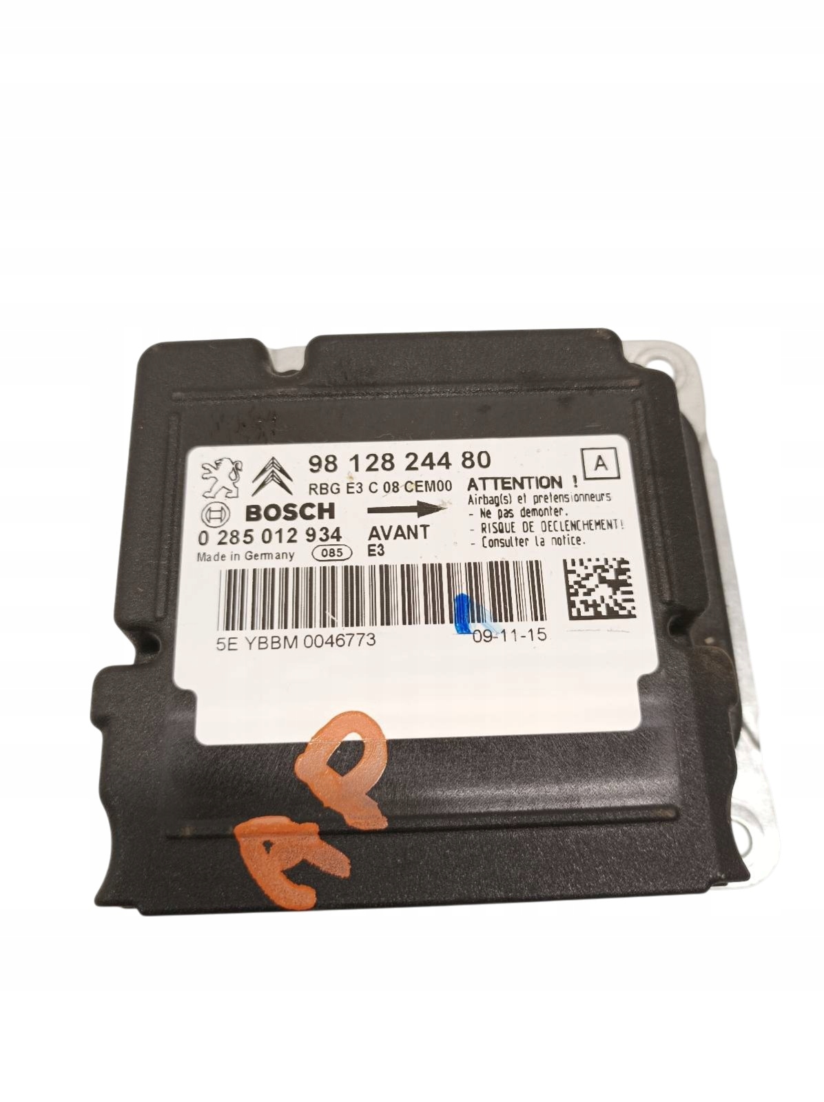 SENSOR airbag 9812824480 0285012934 Citroen C4 Cactus e (2014- )