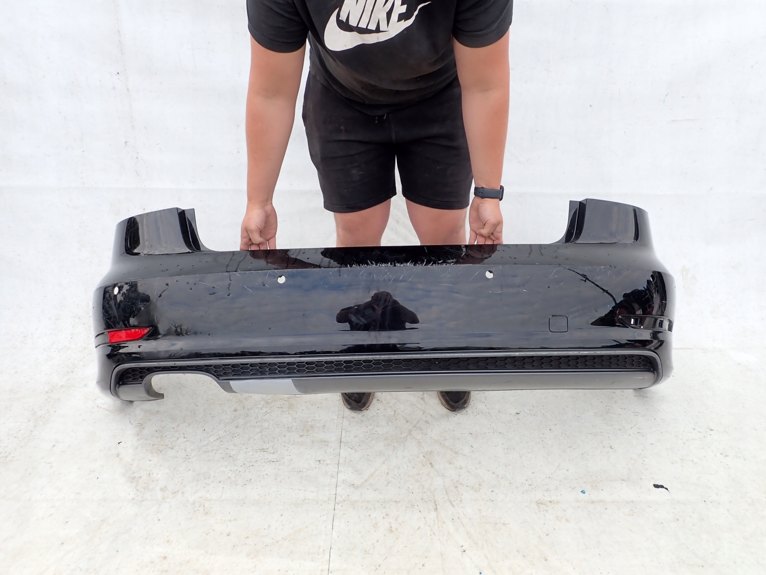 AUDI A3 8V5 S-LINE sedan 13- bumper rear part rear PDC