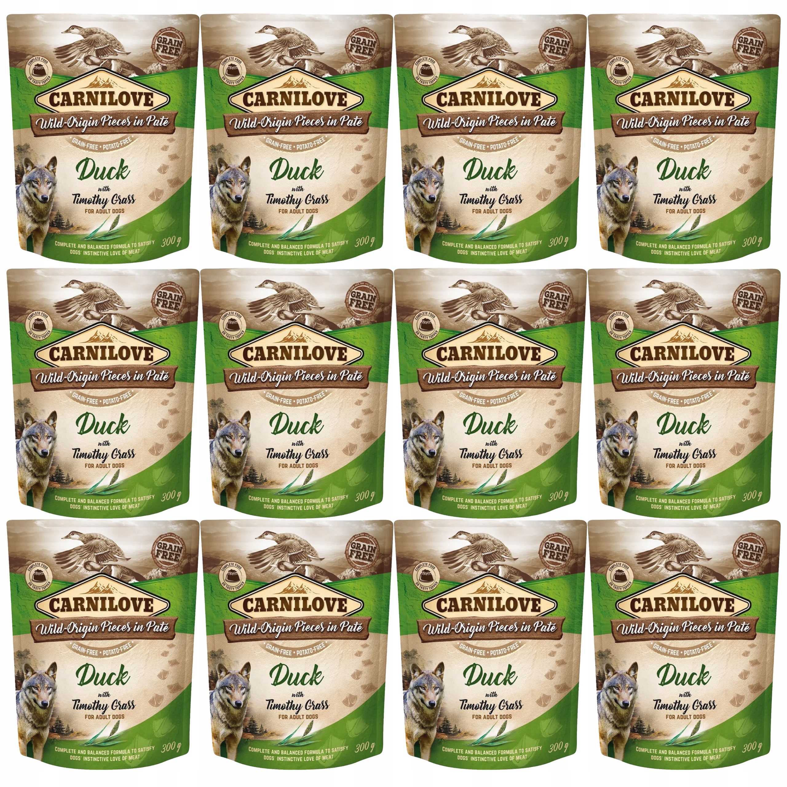 Levně Carnilove Dog Pouch Kachna s luční tymotkou krmivo pro psy mokré 12 x 300 g