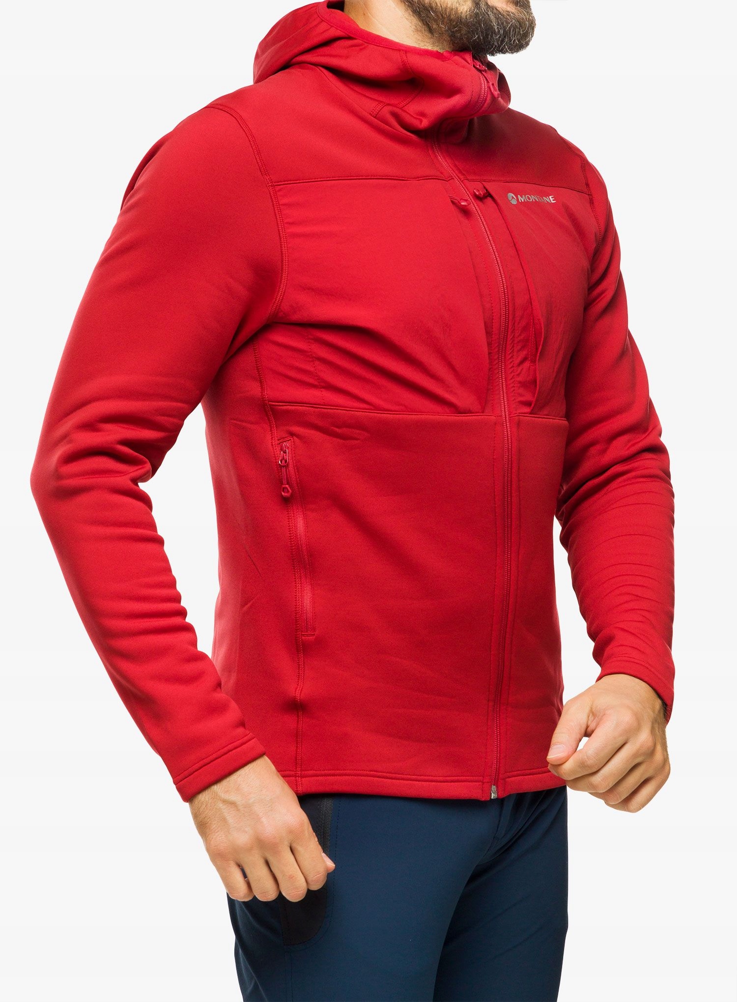 Bluza z kapturem Montane Fury Xt Hoodie acer red XXL
