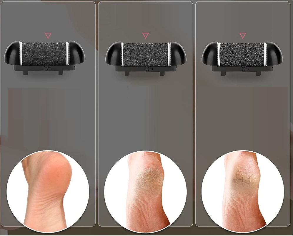 PILNIK ELEKTRYCZNY FREZARKA DO STÓP PIĘT BEZPRZEWODOWA LCD Kolor czarny