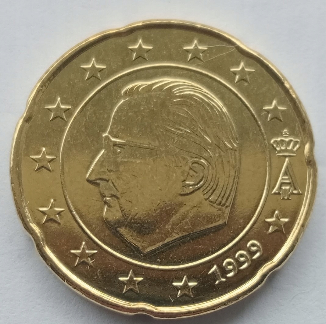 Belgia 20 Euro Cent 2000 Mennicza (UNC)