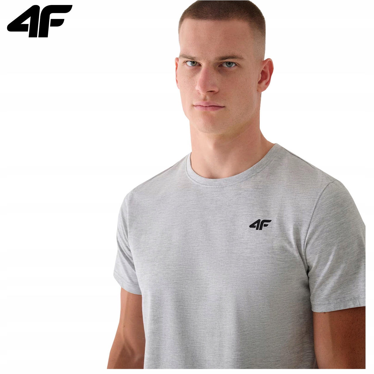 KOSZULKA MĘSKA 4F T-SHIRT BAWEŁNIANY PODKOSZULEK SPORTOWY CO DZIEŃ 1843 XXL Wzór dominujący bez wzoru