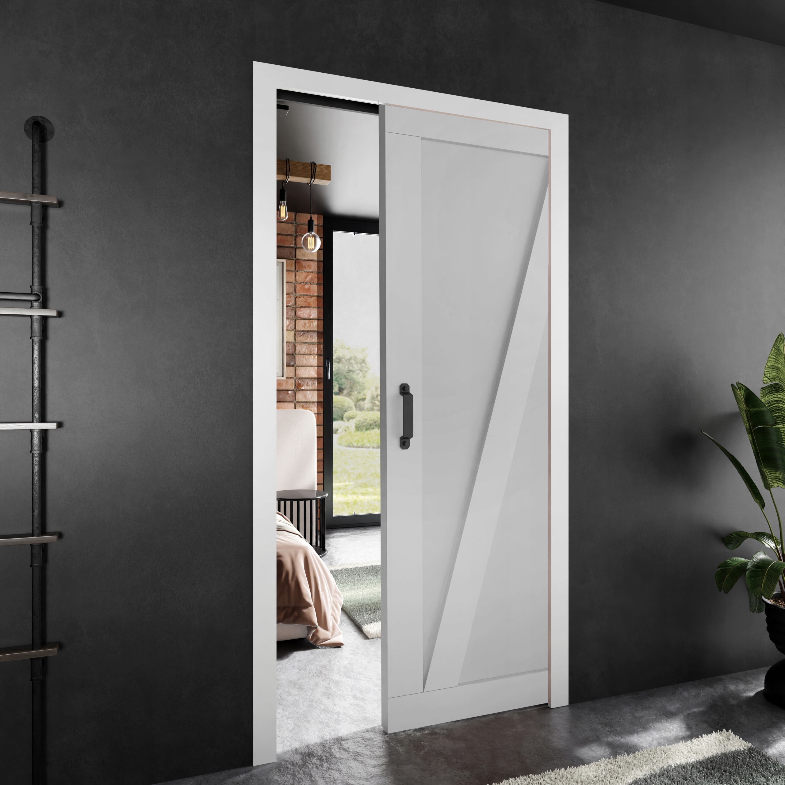 Posuvné dveře Stark Paladio 3 bílé 100 kazeta dveří