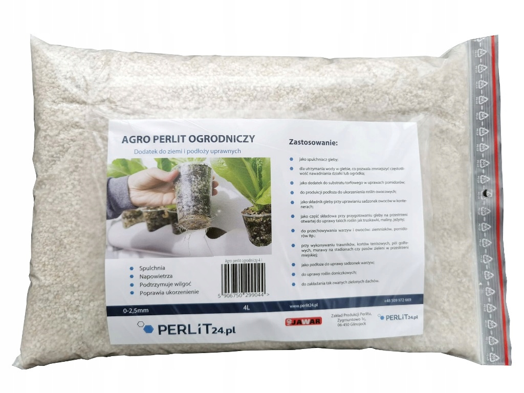 

Agro perlit ogrodniczy 4L dodatek po podłoża