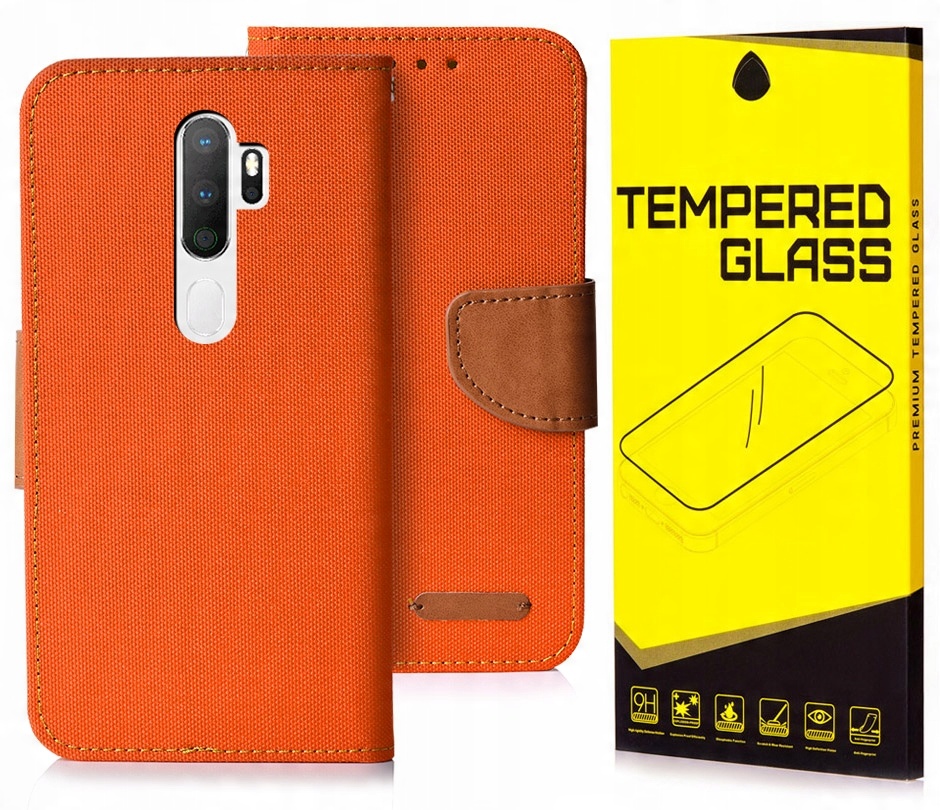 

Etui Portfel Canvas Do Oppo A9 2020 Szkło 9H