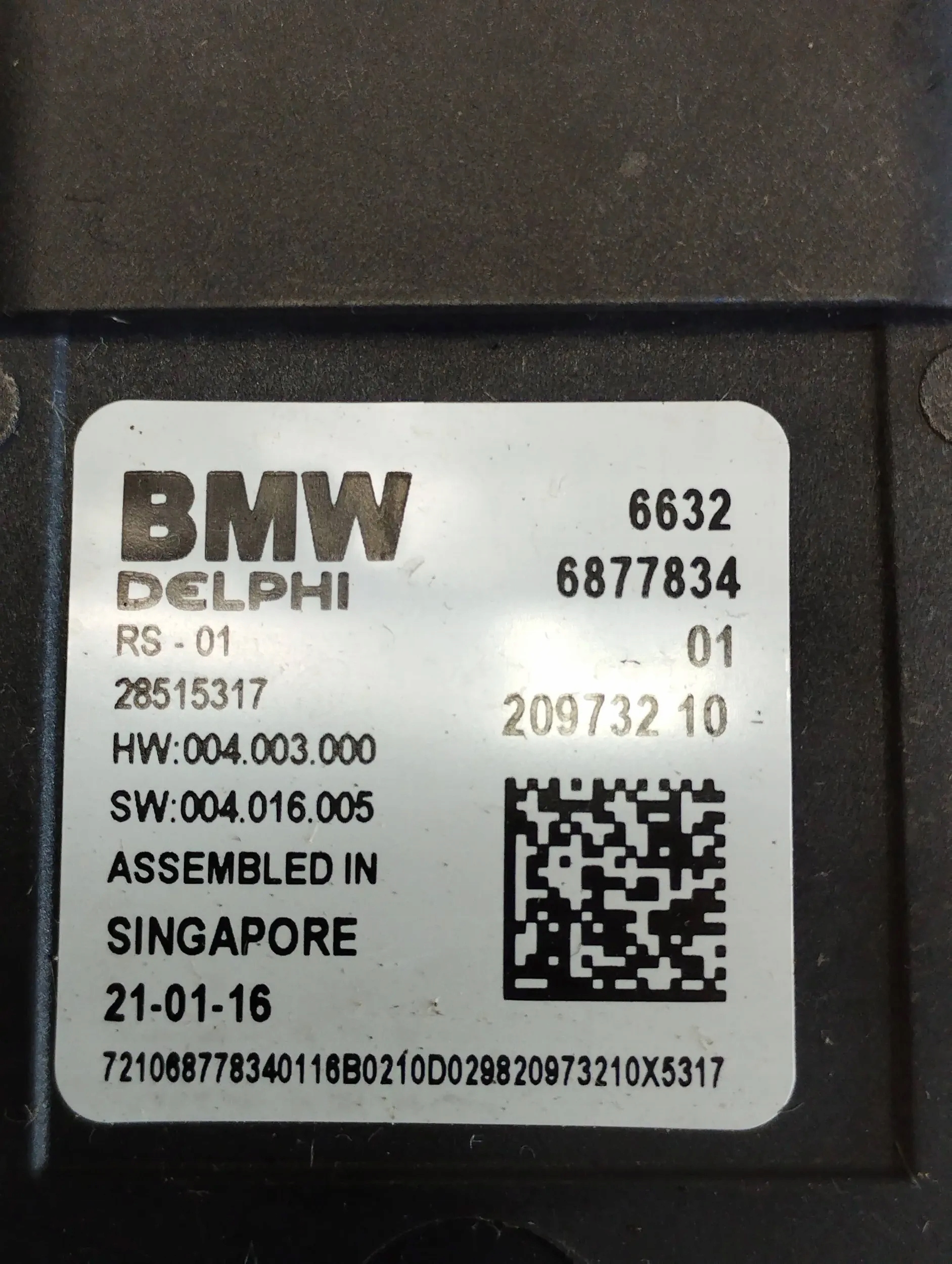 BMW 7 G11 sensor supports RUCHU 6877834