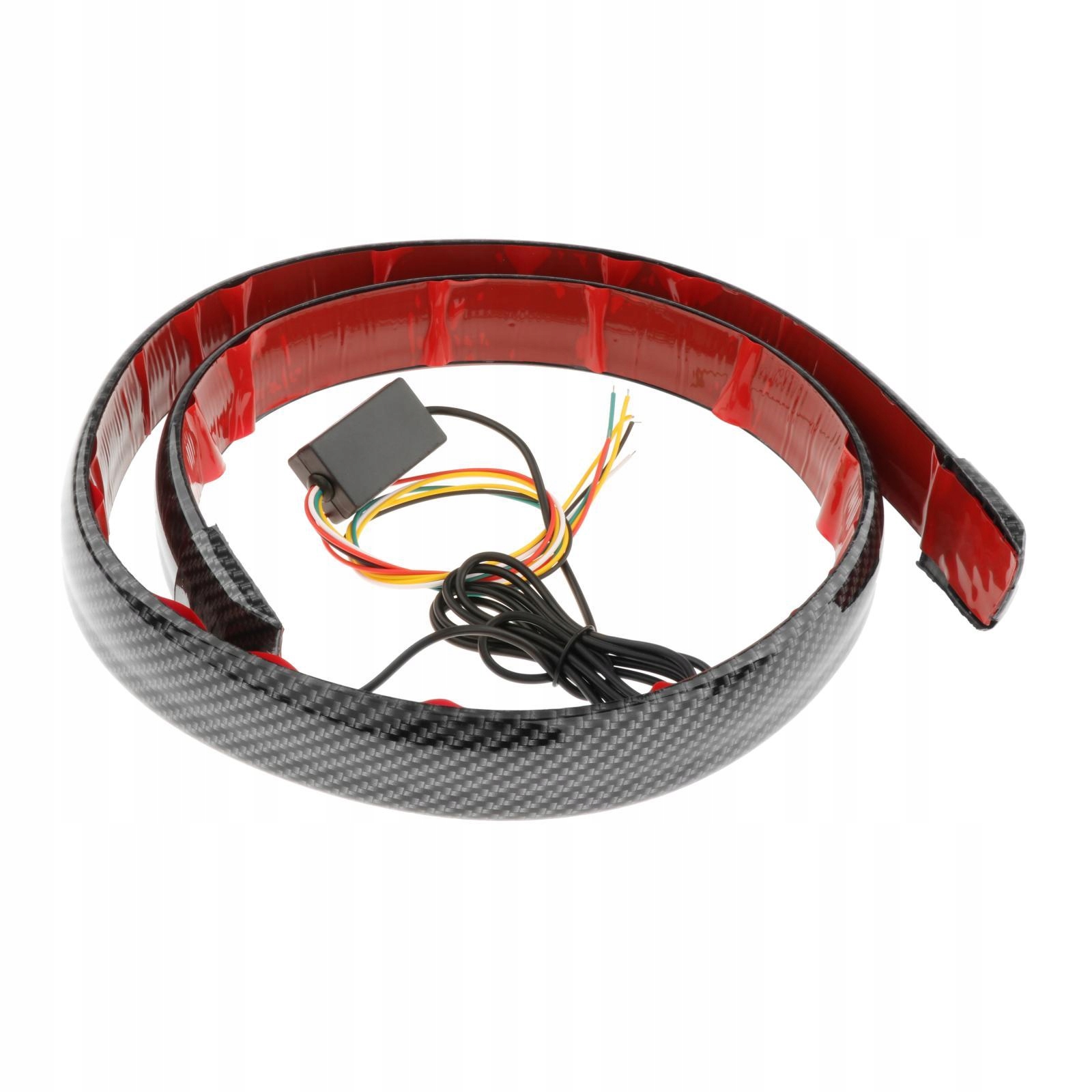 130 см задній спойлер світлодіодні смуги світла, карбон 24 в