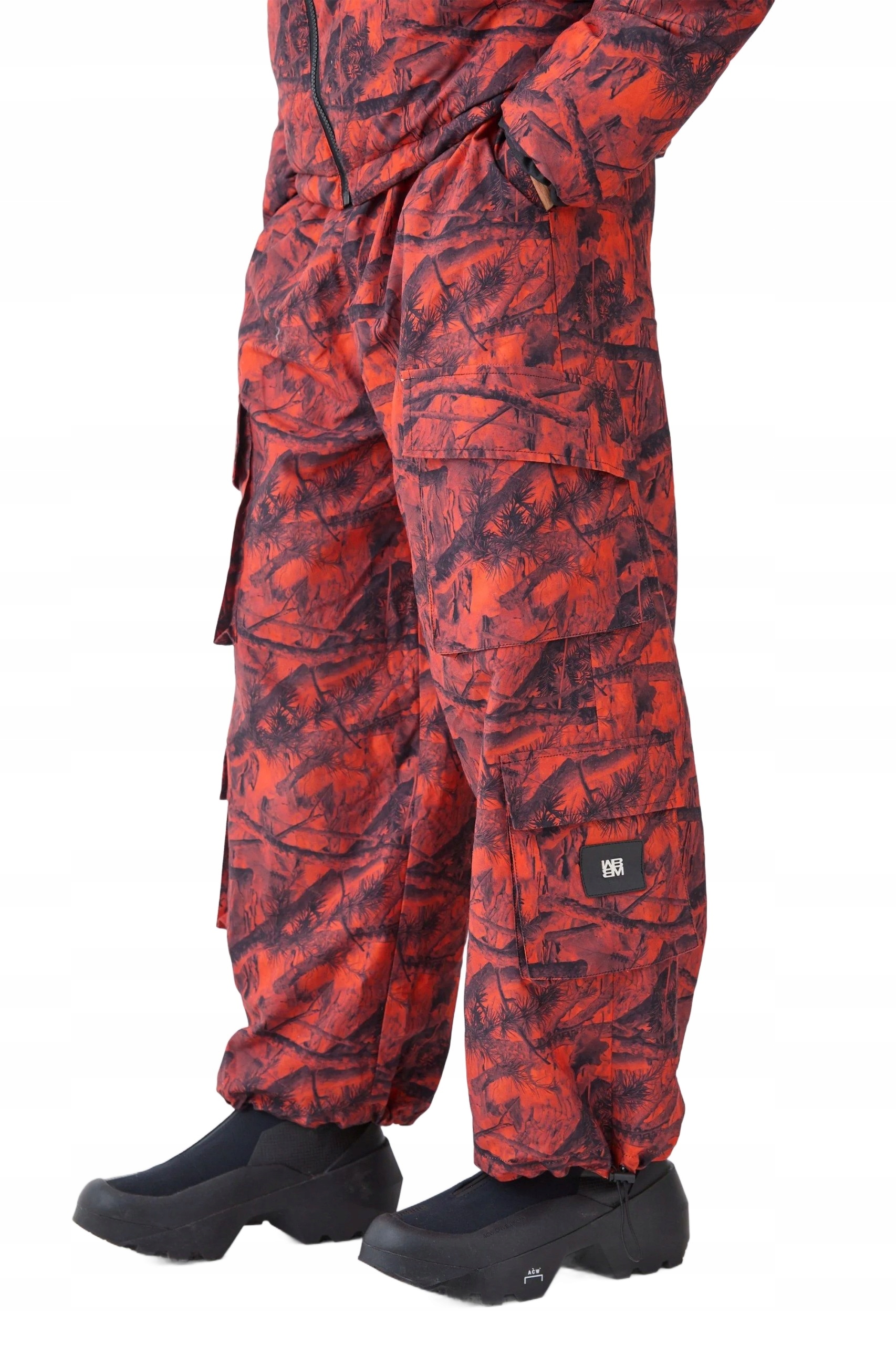 Boohooman Pánské Kalhoty S Jednoduchým Mramorovým Vzorem A Páskem Z3A