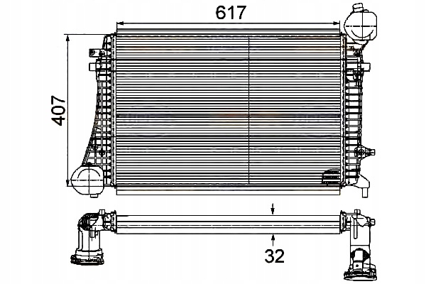 HELLA INTERCOOLER 1K0145803G 1K0145803R