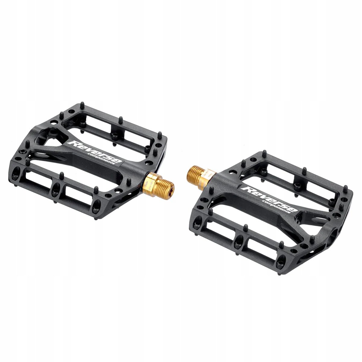 Mtb pedály Reverse Black One Titanium 267 gramů Alu/tytan