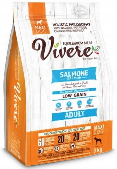 Levně Vivere Dog Maxi Adult s lososem 3 kg