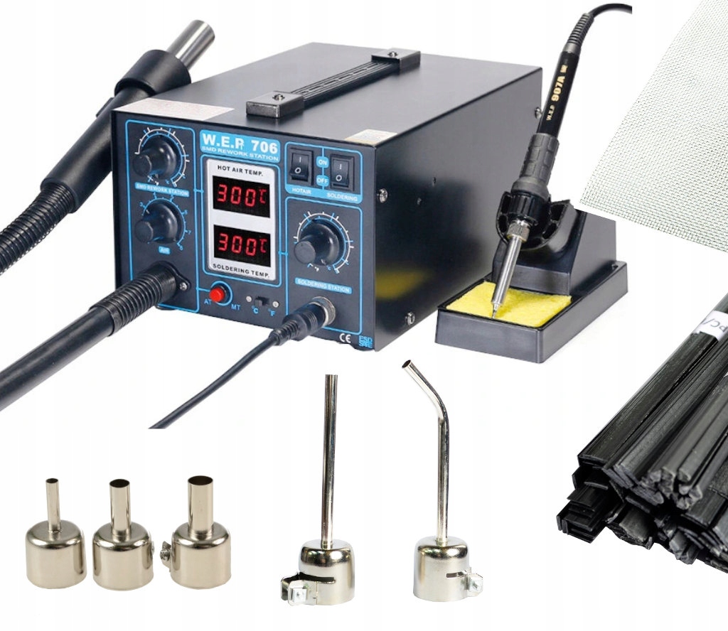 Spawarka Plastiku WEP 706 +5DYSZE SPOIWA SIATKA