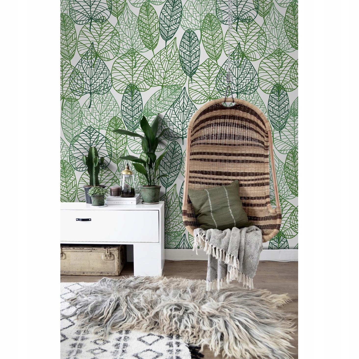 

Fototapeta ścienna Wzór liści ze skórką 250x104 cm