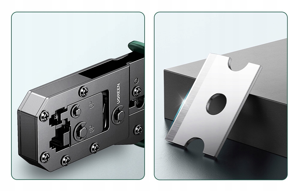 UGREEN SZCZYPCE ZACISKARKA KABLI WTYCZEK KOŃCÓWEK LAN ETHERNET RJ 8P / 6P Model NW136