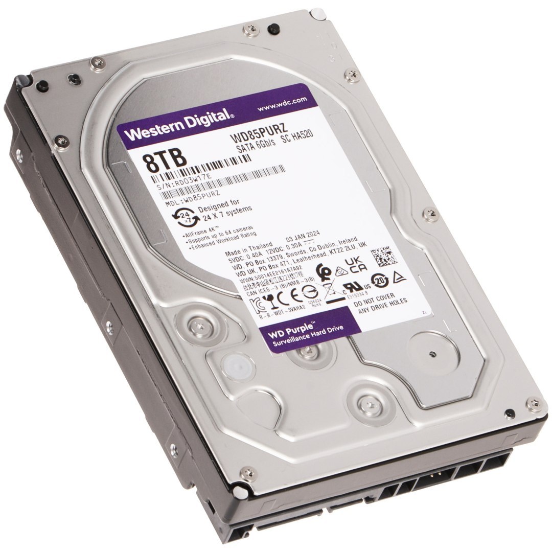 Disk Pro Rekordér HDD-WD85PURZ 8TB 24/7 Western Digital