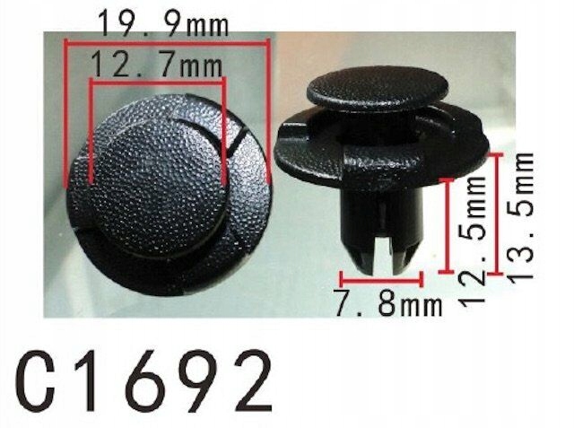 10X SPINKI KOŁKI NADKOLA OSŁONY MAZDA 2 3 6 CX-3 CX-5 CX-7 L33X-13-209 Producent części S-CAR