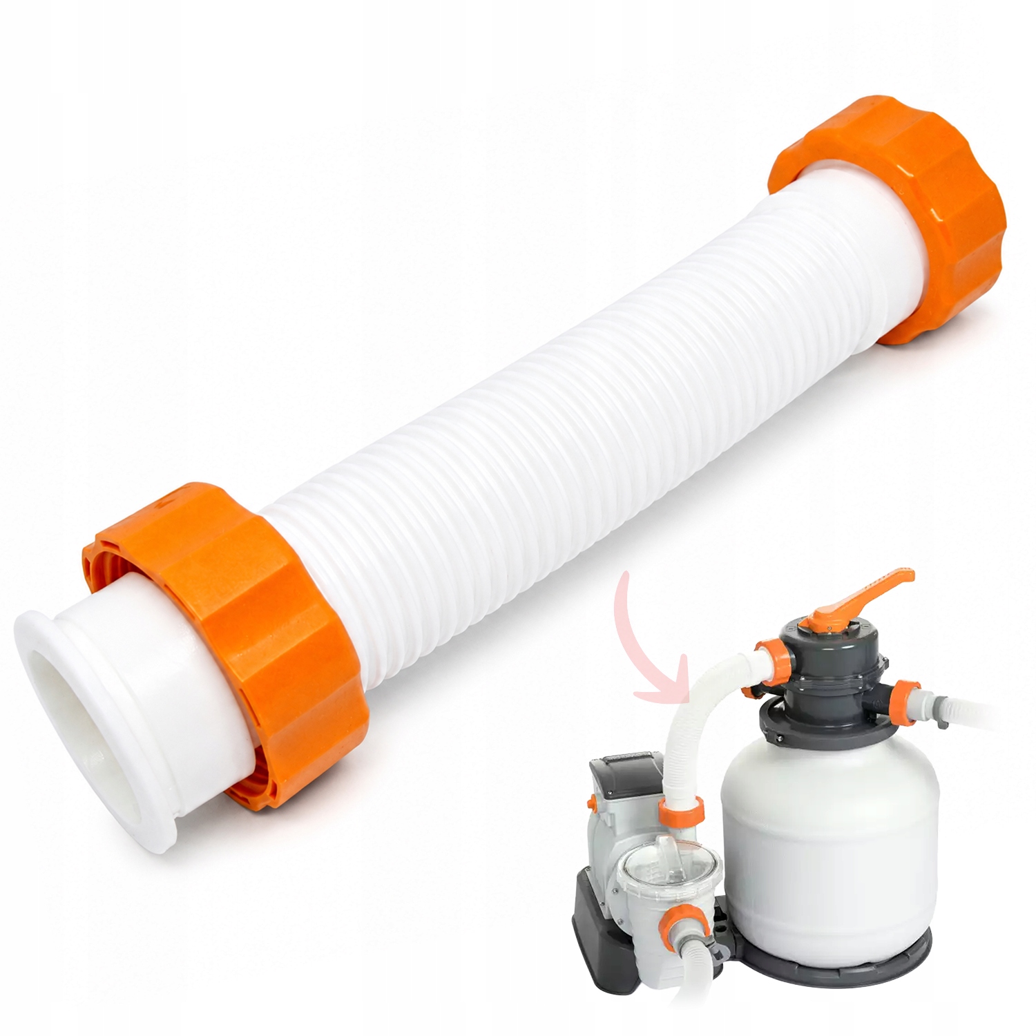 Krátká hadice trubka, originální spojovací trubka pro pískovou pumpu 58495 Bestway