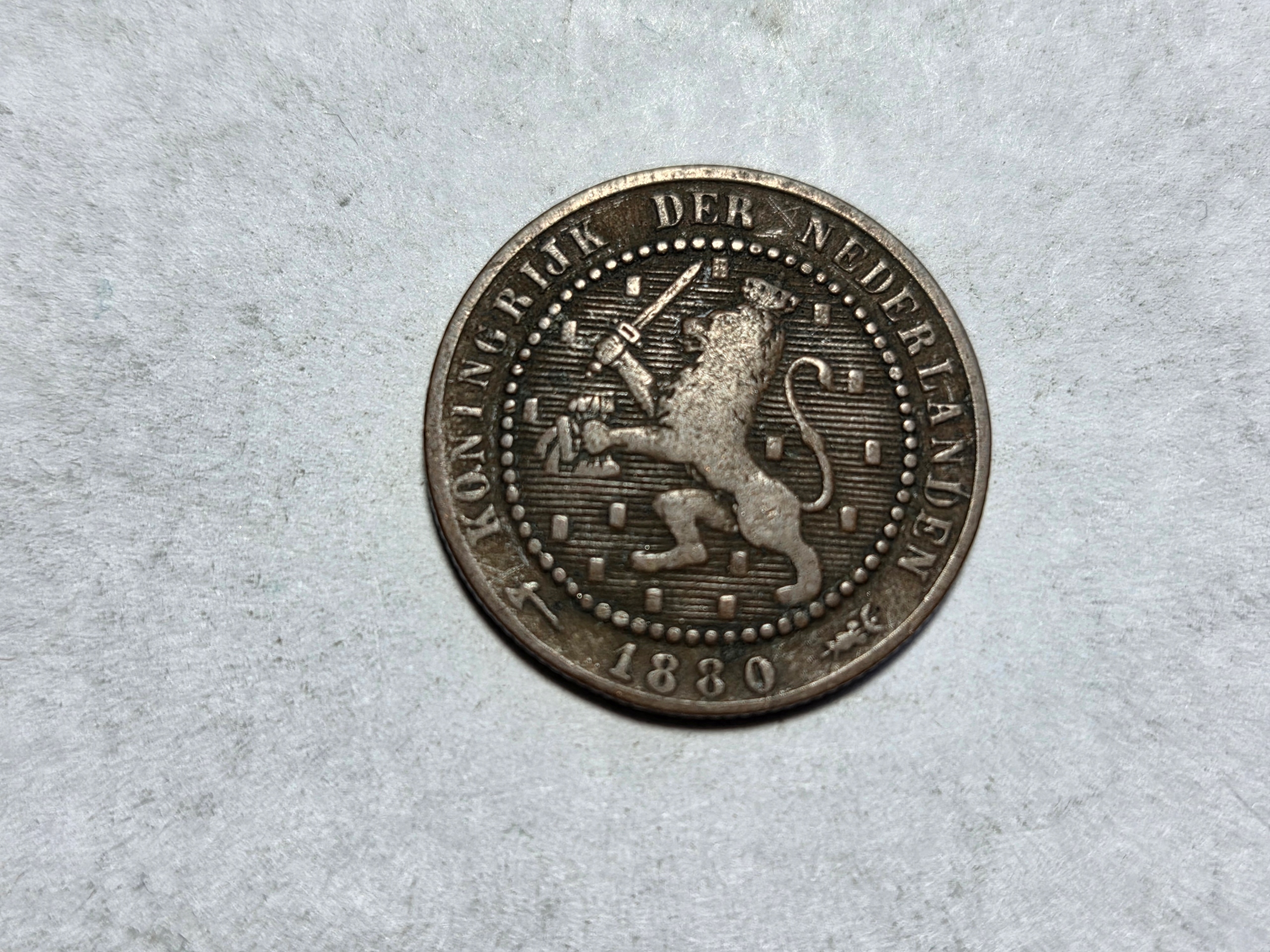 Stara Holandia 1 cent 1880 rok -NR0907