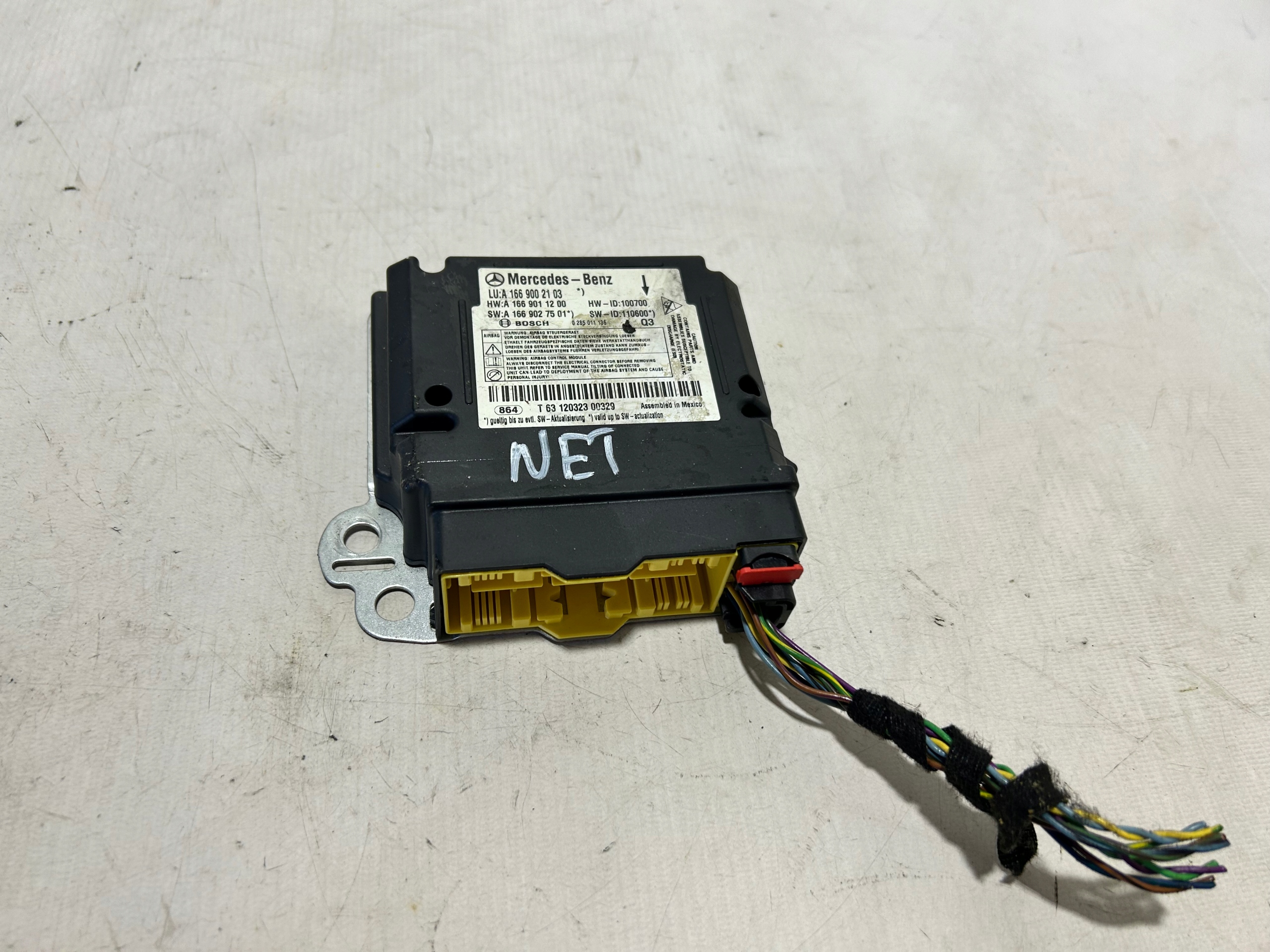 MERCEDES ML W166 modulo Centralina SENSOR airbag airbag 1669002103