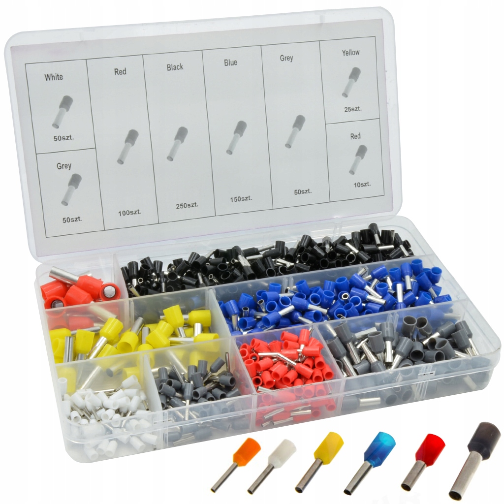 ZESTAW KOŃCÓWEK I KONEKTORÓW KABLOWYCH 685 szt Marka Falon-Tech