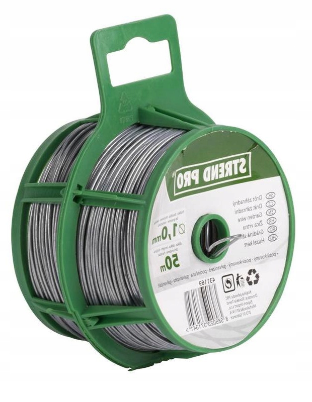 

Drut Ogrodowy Ogrodniczy Ocynkowany Rolka 50m