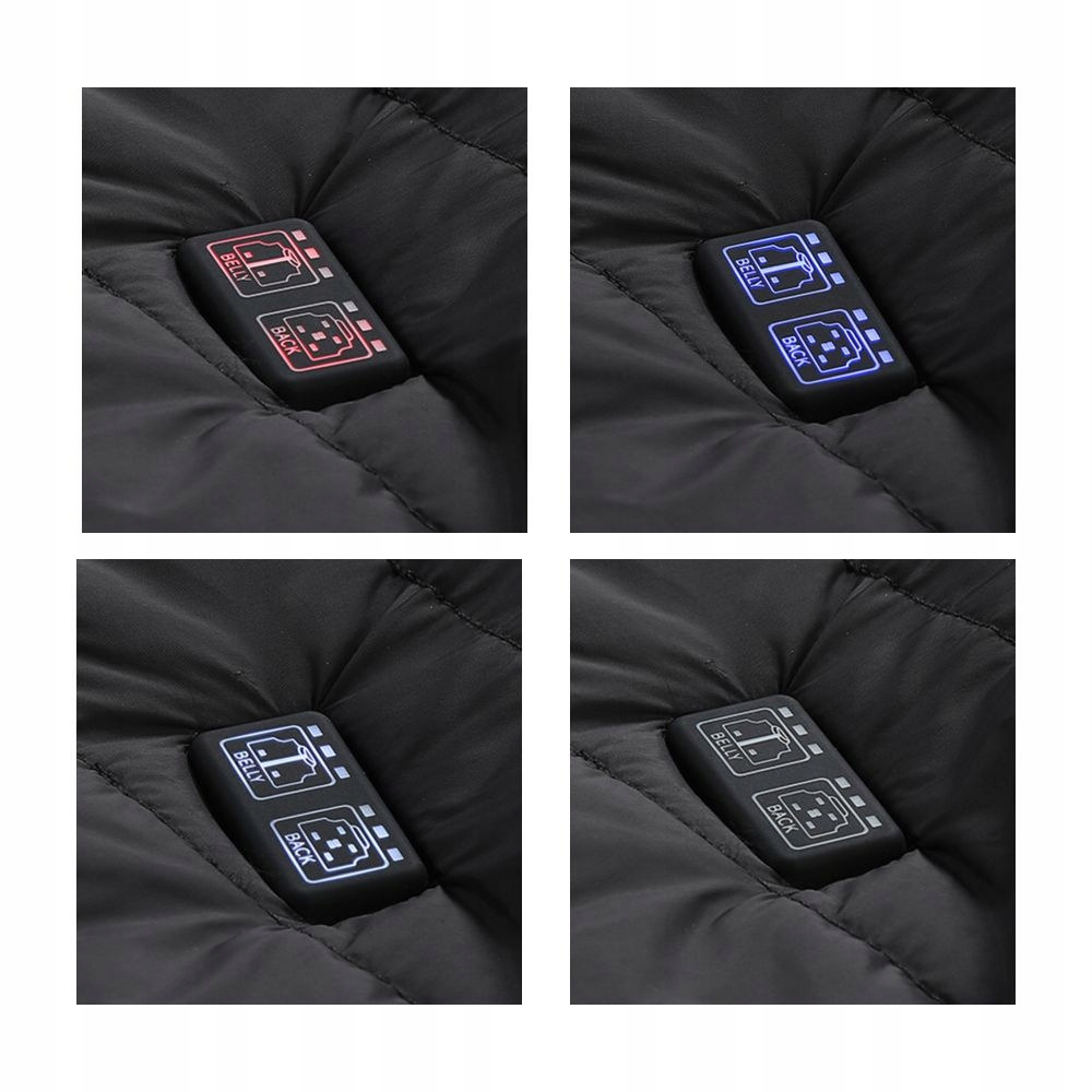 Kamizelka Grzewcza Podgrzewana Ogrzewana Damska Męska bezrękawnik XXL 9 str Model Kamizelka Podgrzewana Damska Męska USB MKG02 XXL