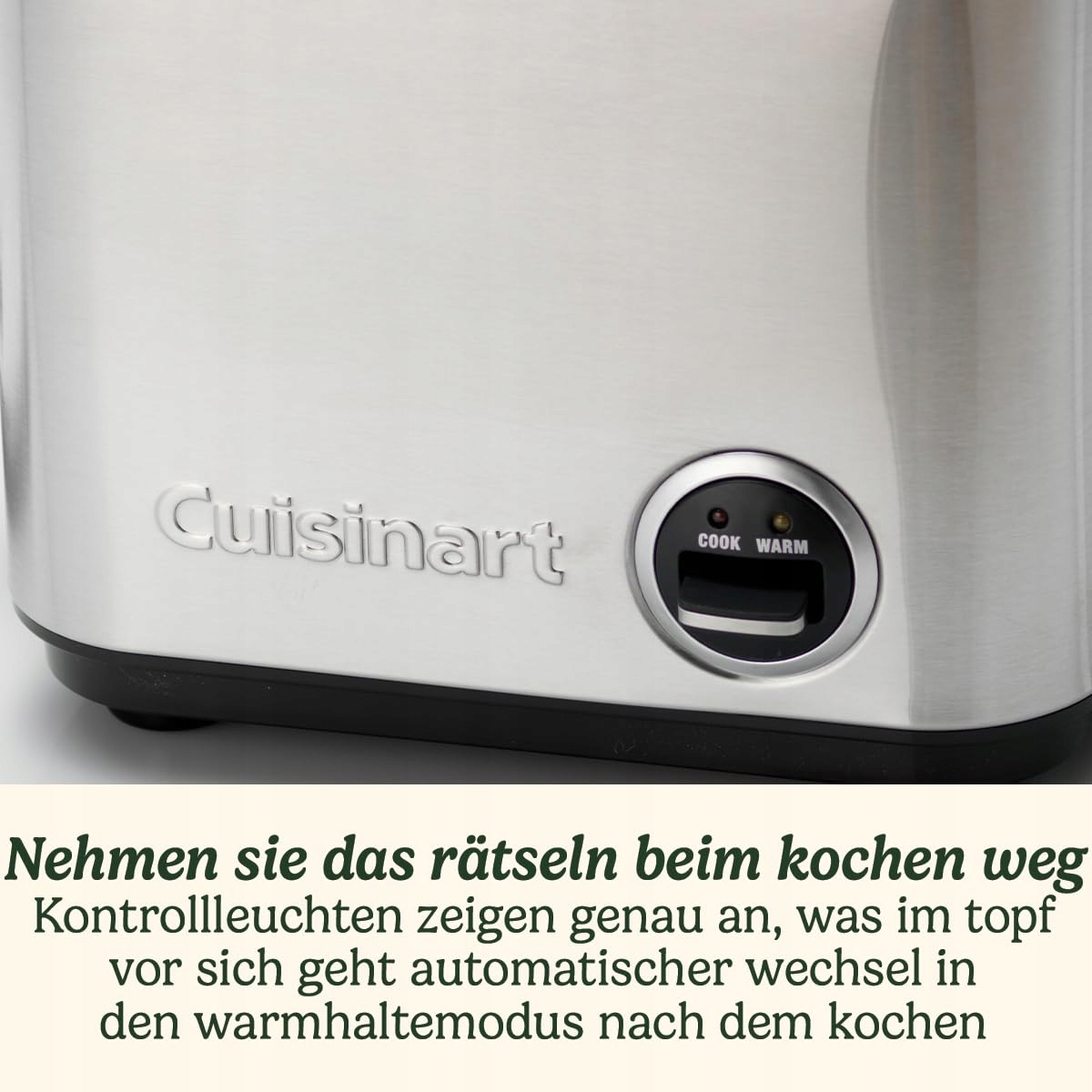 CUISINART Wielofunkcyjny Garnek Do Ryżu I Zbóż Z Funkcją Gotowania Na Parze — miniatura 4