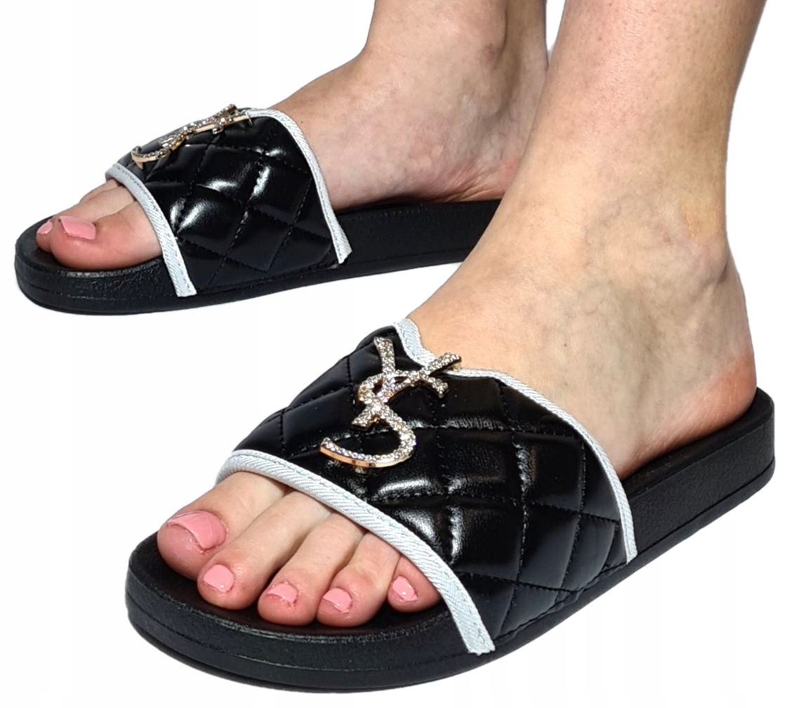 

Klapki Damskie Gumowe Eleganckie Czarne 39