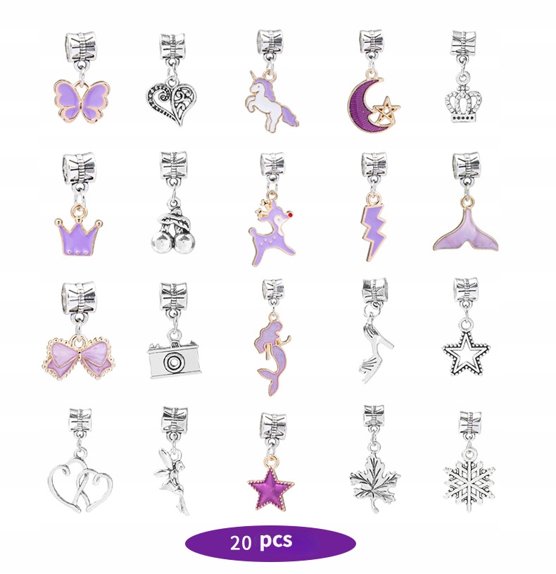 KREATYWNY ZESTAW KORALIKI DO ROBIENIA BRANSOLETEK Rodzaj biżuteria