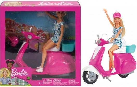 GBK85 BARBIE JÁTÉKBABA ROBOGÓVAL
