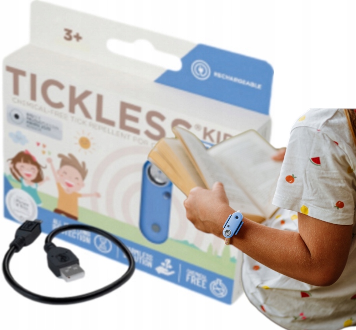 Urządzenie TickLess Dziecko ultradźwiękowe na kleszcze Blue dla Kid Pro 3+