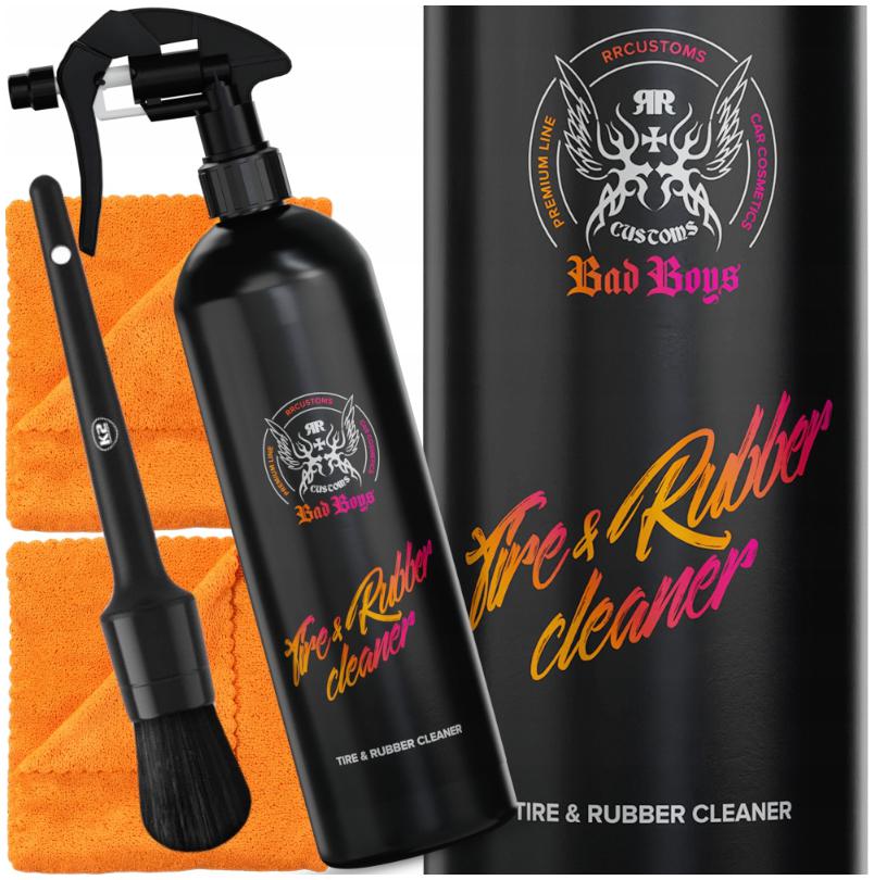 RR CUSTOMS RRC BAD BOYS TIRE RUBBER CLEANER 1L PĘDZELEK FIBRY
