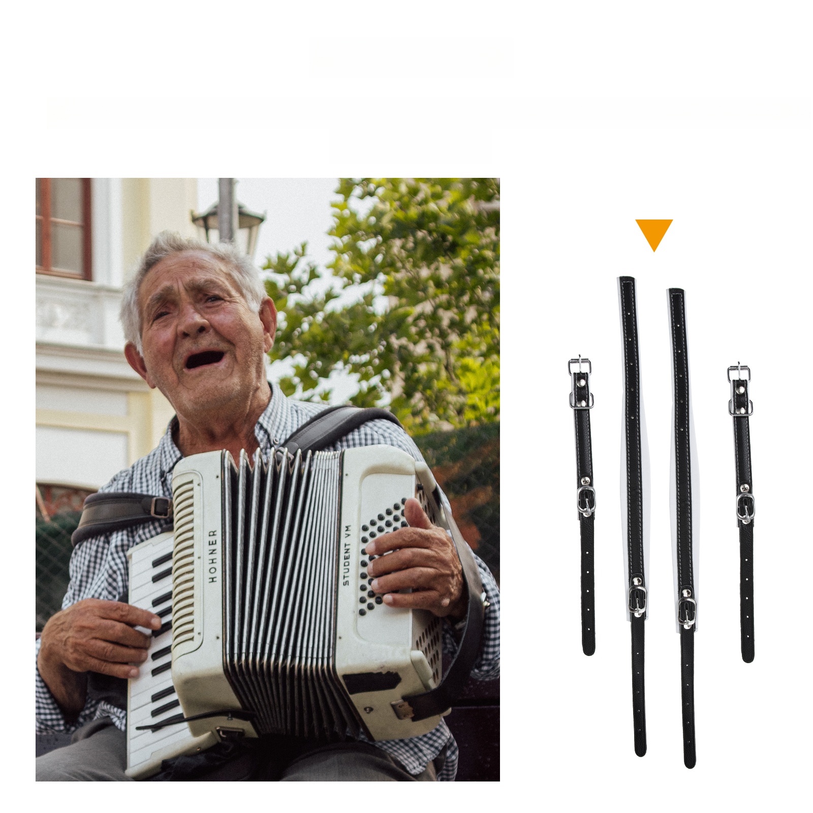 COOL BASS PASEK AKORDION PASKI NA RAMIONACH Marka bez marki