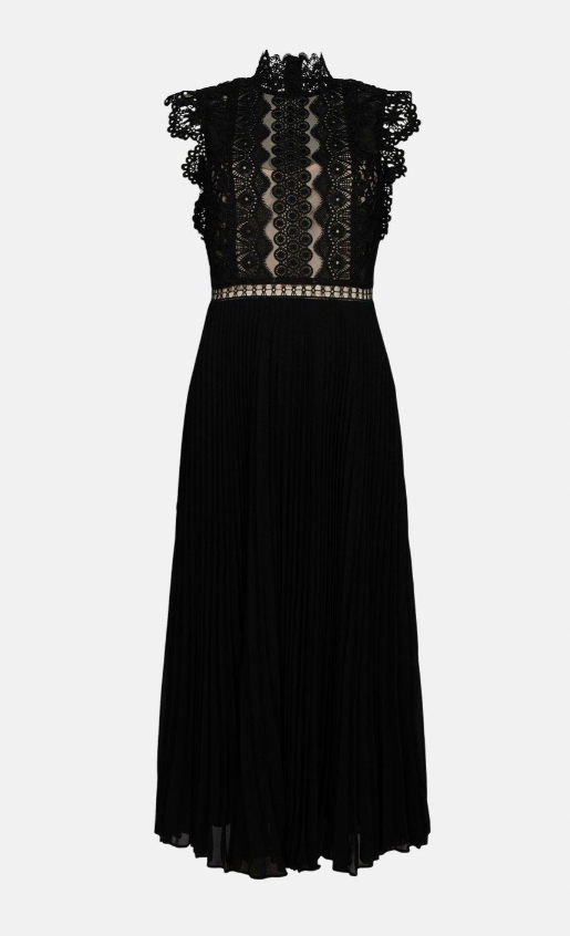 Karen Millen Šaty Černá Elegantní Plisovaná 34 2AXD3_A* 34 2_X